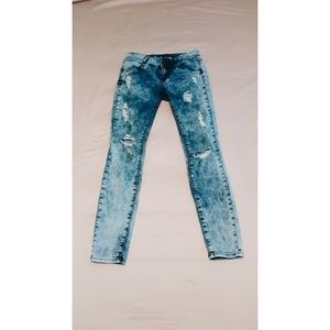 Acid Wash Skinny Jeans